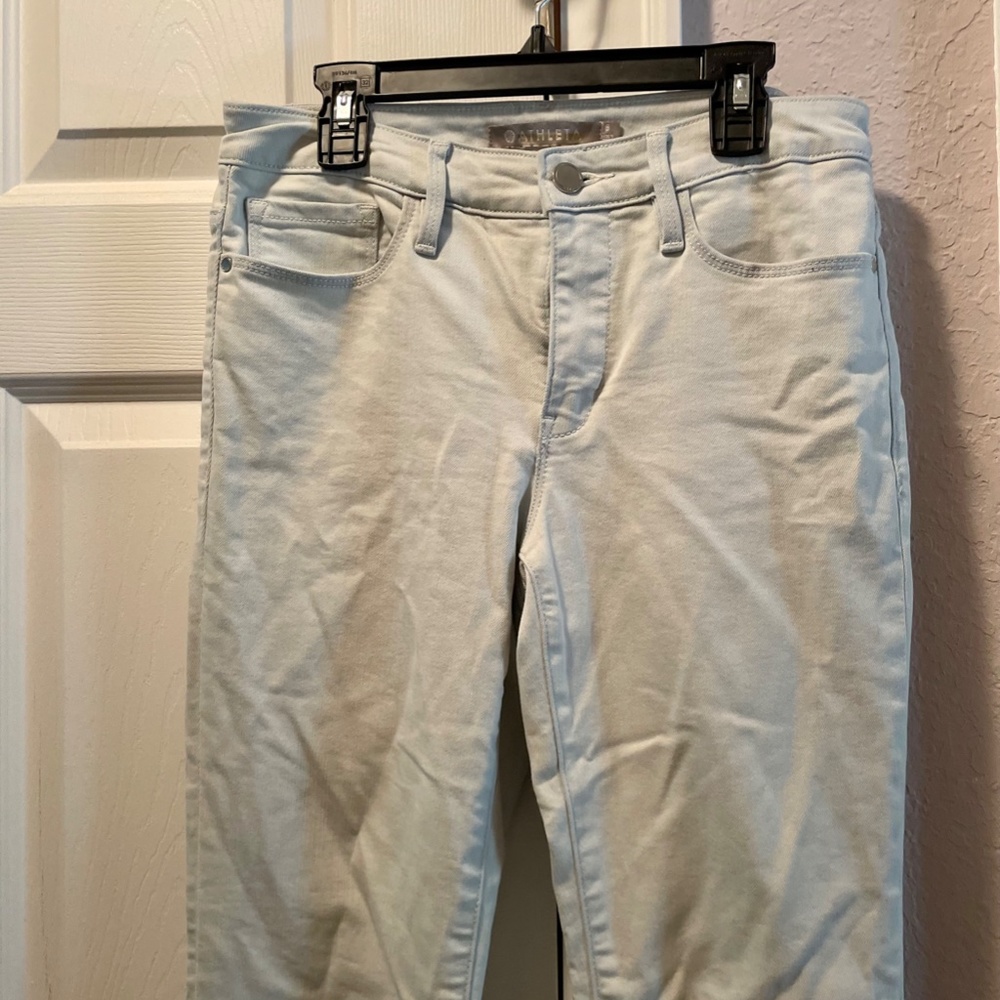 Athleta Sculptek light wash skinny jeans